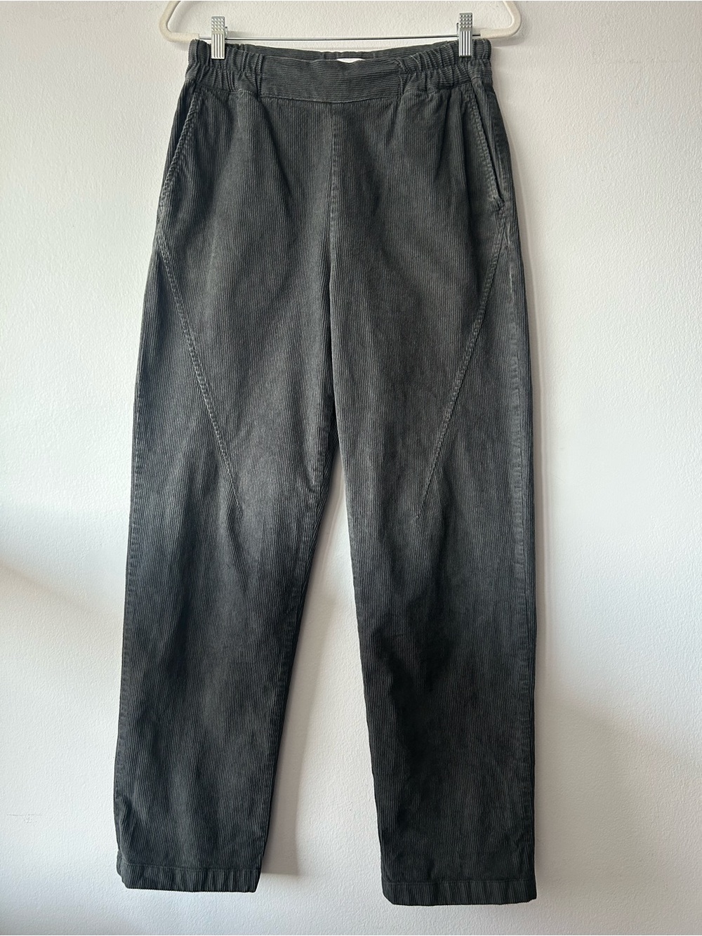 KOTN Corduroy straight pants in dark grey